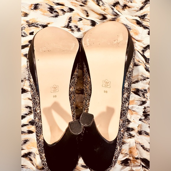 Caparros black and gold sparkling heels - Picture 7 of 10